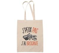 Sac Tote Bag J'peux pas Brocante beige
