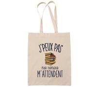 Sac Tote Bag J'peux pas Roller beige