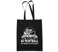 Sac Tote Bag Paintball Légende tu deviendras Noir