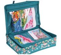 Sac tout-en-un à ouvrage - Motif Oiseaux - Hobby Gift (26,5 x 10 x 34,5 cm)(...) - Vert