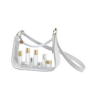 Sac transparent - Matériau PVC transparent, bandoulière réglable, compartiment à fermeture éclair, accessoire de voyage pour un contrôle rapide de la sécurité Rangement organisé des articles en public