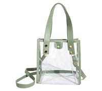 Sac Transparent pour Événements en Stade confortable grand format portable | Sac à Main Transparent Femmes Épaules pour Concert Pique-nique Anniversaire Fête Festival École Travail