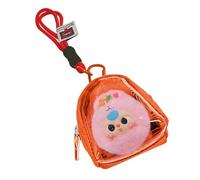 Sac transparent pour figurine, sac de présentation transparent pour - Porte-monnaie portable - Sac organisateur d'écouteurs anti-poussière, pochette d'affichage de figurines avec fermeture à gl