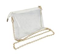 Sac Transparent pour Stade Pochette Transparente imperméable avec Zip et | Sacs à main tendance événements sportifs pour contrôle de sécurité rapide festivals aéroports