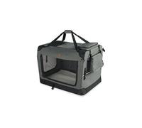Sac transport pliable chien chat caisse cage portable 50x35x36cm gris