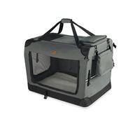 Sac transport pliable chien chat caisse cage portable 82x60x60cm gris