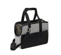 Sac Transport pour Chat Chien 5kg, Sac Bandoulière à Main Transporteur Souple pour Petit Moyen Animal, Portable Pliable Spacieux et Respirant, Caisse Léger Mode pour Voyage en Train Voiture Avion