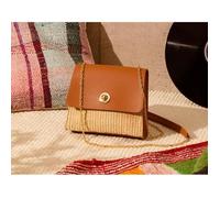 Sac Trapèze - MY LITTLE BOX - Petite Mendigote - Simili Cuir - Chaîne Ajustable - Marron