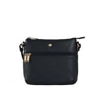 Sac travers - BEMON - Jacqueline - Cuir vachette véritable - Fermeture zippée sécurisée - Bleu marine