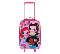 Sac trolley fille Karactermania Disney Princess 3D Rose 52 cm