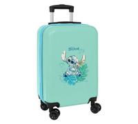 Sac trolley - Safta - Stitch Aloha - Design tropical - 34,5x20x55cm - Cabine 20 pouces