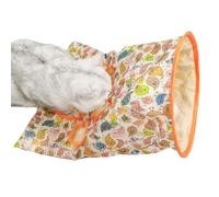 Sac Tunnel pour Chat,Jouet Tunnel Pliable pour Chaton avec Son | Tunnel de Jeu Portable pour se détendre, Explorer, se Cacher, Jouet Tube Mignon pour Jouer