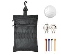 Sac utilitaire pour golf, 20 x 14 cm, multicouche, grande capacité, clip, sac pour t-shirt et balles de golf pour hommes et femmes, pour adultes, amateurs, amis, professionnels, amateurs de débutants