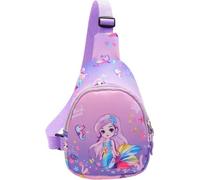 Sac ventral de sirène pour enfants 3-5 ans - Sac à bandoulière pour enfants en polyester, mignon & robuste, idéal pour la cour de récréation & les excursions