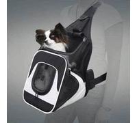 Sac ventral - SAVINA - Nylon haute qualité - 30 x 33 x 26 cm - Pour petit chien - Confortable