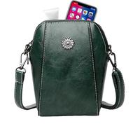 Sac vertical - Pochette pour téléphone portable, portefeuille de voyage | Organisateur d'épaule multi-compartiments, porte-monnaie fin à fermeture éclair, petit support en cuir pour cartes, passeport