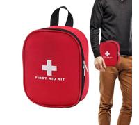 Sac vide de premiers intervenants Pochette portable organisée résistante à | Pochette utilitaire de rangement pour sac trauma Pour camping randonnée plein air bureau affaires sports Rouge