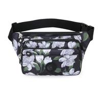 Sac Ville pour Festivals ，Sac de Taille à la Mode,Sac Banane Femme léger,pour Festival, Voyage,Sport,Camping,Party Rave,Activités de Plein (Black)
