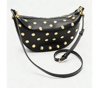Sac vintage à rivets, petit sac de sous-bras de design de niche, sac à bandoulière robuste punk avec œillets et clous champignons, petit sac bandoulière croisé sous-culture pour femmes PetitPolyurétha