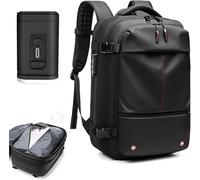 Sac Voyage Cabine Sous Vide Sac À Dos À Compression Sous Vide Avec Pompe À Vide, Sac À Dos De Voyage Extensible For Hommes Et Femmes, Sac D'affaires Approuvé Par La Compagnie Aérienne 60L(G-With Sucti