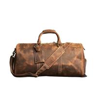 Sac Voyage Sac Boston en Cuir à bandoulière Simple for Ordinateur Portable | Conception à bandoulière unique, pratique for le transport en voyage d'affaires