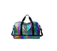 sac voyage Sac de voyage for femme, sac à main brillant de grande capacité, sac à bandoulière décontracté, sac de voyage à bandoulière, sac de sport et de fitness avec séparation sèche et humide(Color