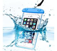 Sac Waterproof Bleu pour Huawei - Coque Housse Etui Universel Boitier Pochette Lumineux Protection Tactile Souple Plastique Imperméable Etanche Protège Eau Sable Terre Poussière - Phonillico®