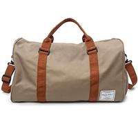 Sac Week-End avec Compartiment Chaussures Le-Globe-Trotteur (Beige)