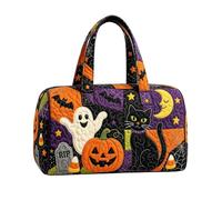 Sac Weekend Matelassé Fourre-Tout Grande Capacité Halloween Fantôme Chat | Fourre-Tout À Fermeture Éclair Pour Bagage Cabine Pour Sport Shopping Avion Voyages Vacances Déplacements Trajet Con