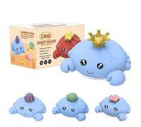 SACBRZZ Jouet Bain De Crabe,Automatique Jet d'eau Jouet De Bain pour Bebe,Lumière LED 3 Couleurs,4 Têtes De Pulvérisation,Arroseur Baignoire Fontaine d'eau Jouets,Jouets De pour Bébé Enfant 1-4 Ans