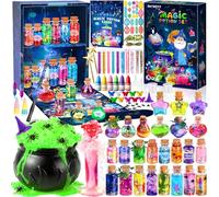 SACBRZZ Kit De Potion Magique Für Enfants, avec 25 Fiole Potions Magiques, Set De Potion Magique Enfant Magie Jouet Artisanal Cadeau Créatif, pour Garçons Et Filles 6 7 8 9 10 11 Ans