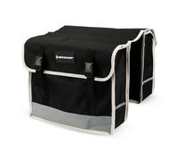 Saccoche Vélo Double Dunlop 31L Noir - Résistante à l'eau, Spacieuse & Légère, Rangement Pratique, Balades & Rando