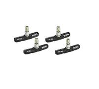 Saccon - Lot de 2 Paires (4 pièces) de Patins de Frein PM25 pour V-Brake 70 mm Noir