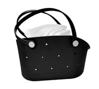 sacdePlage En Caoutchouc - Fourre-tout De Plage En Caoutchouc, sacdeBord De Mer, Fourre-tout Marina Caoutchouté Avec Coque En PVC Moulé, Fermeture Zippée Et Poche Intérieure En Filet | sacdePlag