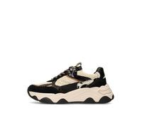 SACHA Baskets basses noir / blanc cassé, Taille 38