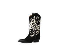 SACHA Bottes de cowboy noir / blanc, Taille 37