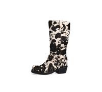 SACHA Bottes noir / blanc cassé, Taille 37