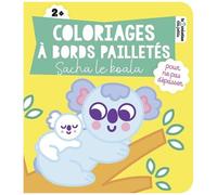 Coloriages à bords pailletés - Sacha le koala