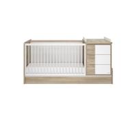 Galipette Lit combiné évolutif Sacha Chêne 70 x 140 cm