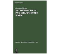 Sachenrecht In Programmierter Form