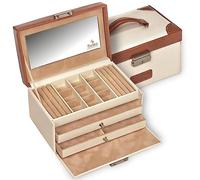 SACHER Coffret à Bijoux Elly/Travel/Blanc/Handmade in Germany
