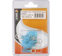 Sachet 10 cosses a oeil thermoretractable bleue pour fil 15 a 25mm² m8 - 272010