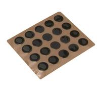 Sachet 100 caches plastique adhésif noir - PRUNIER - SKNF712