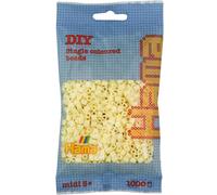 Sachet 1000 perles plastique midi crème beige TU