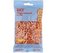 Sachet 1000 perles plastique midi marron clair marron TU