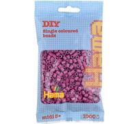 Sachet 1000 perles plastique midi prune violet TU