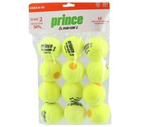 Sachet 12 balles de tennis Prince Play & Stay - stage 2 Jaune TU