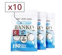 sachet 150 filtres banko slim x10