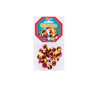 Sachet 20 billes verre CLOWN + 1 calot Bille 25 mm - KIM'PLAY - Mixte - A partir de 3 ans