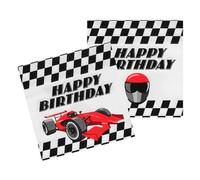 Sachet 20 Serviettes SPEED happy birthday en papier 33x33cm